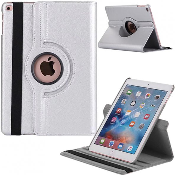 Apple Ipad Pro 5 ve 6 Nesil 9,7 inç Döner Standlı Tablet Kılıfı - 4