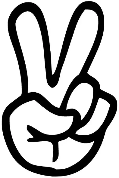 Barış İşareti Peace Sticker 30 x 45 Cm