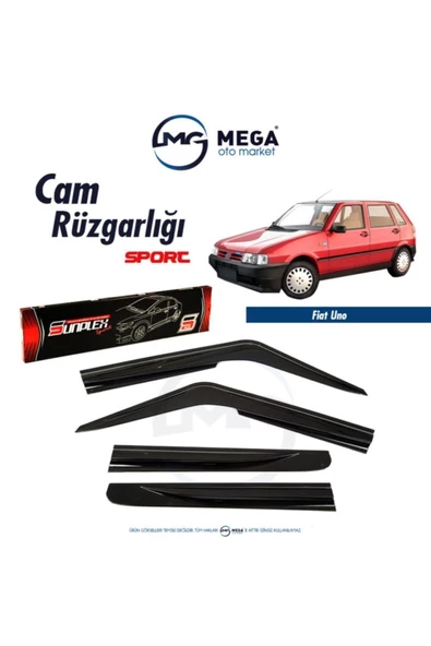 Fiat Uno 1990-2000 Cam Rüzgarlık Mugen Tip