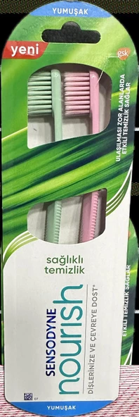 Sensodyne Nourish Sağlıklı Temizlik Diş Fırçası Yumuşak 2’li