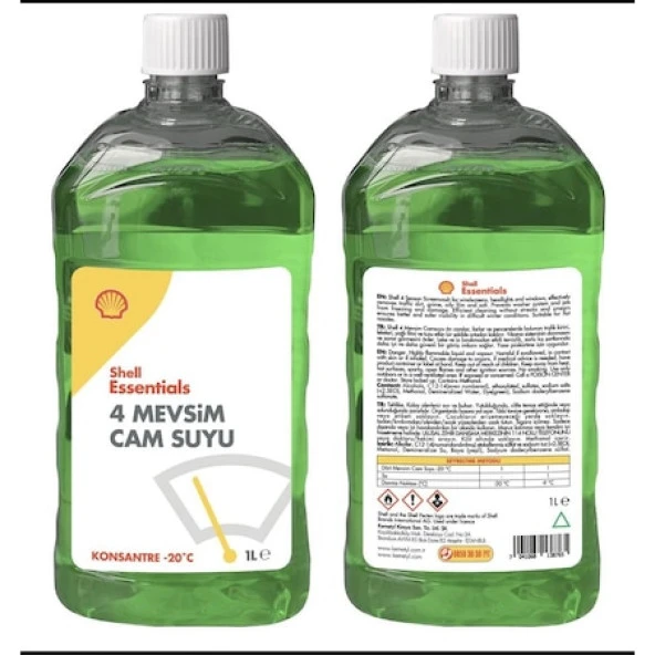 Shell 4 Mevsim Cam suyu 1 litre