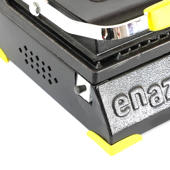 8 Dilim Elektrikli Saf Döküm Tost Makinesi  (Döküm 30x23) - Siyah - Sarı - 2