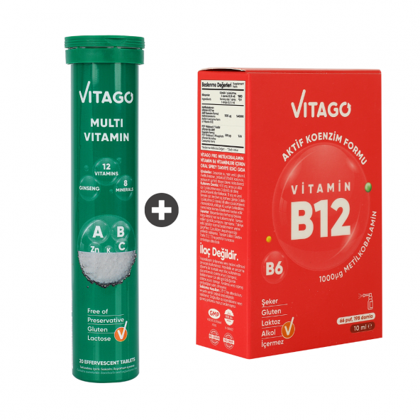 2’li-Vitago B12+Vitago Multivitamin