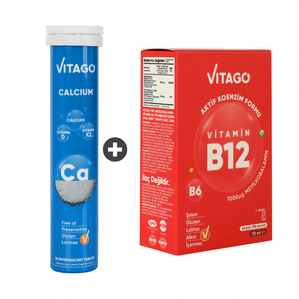 2’li-Vitago B12+ Vitago Kalsiyum
