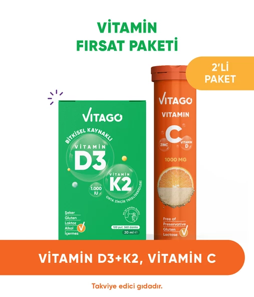 2li-Vitago Vitamin D3+Vitamin C Efervesan Tablet