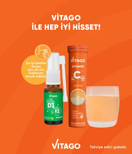 2li-Vitago Vitamin D3+Vitamin C Efervesan Tablet - 3