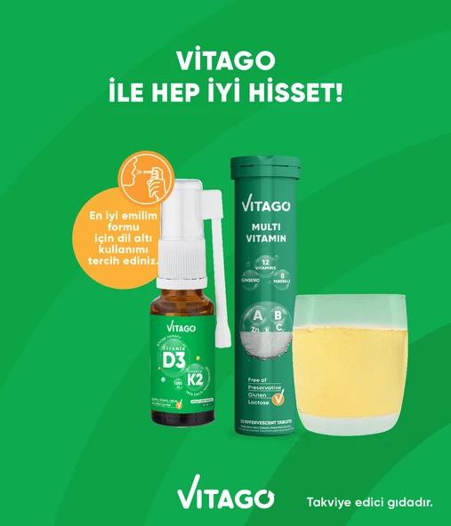 2li-Vitago Vitamin D3+ Vitago Multivitamin Efervesan Tablet - 3