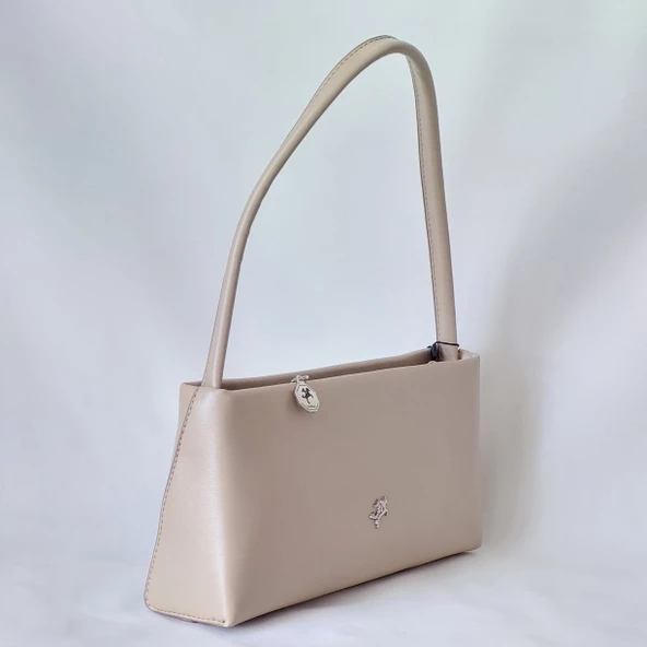 NS1403 Model Nas Bag Kum Renk Kadın Omuz Çantası - 2