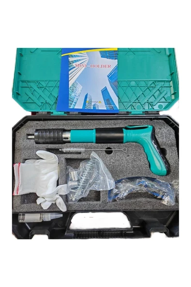 Mekanik Çivi Tabancası Beton, Ahşap Ve Çelik Çivi Tabancası 100 Adet Çivi - 3