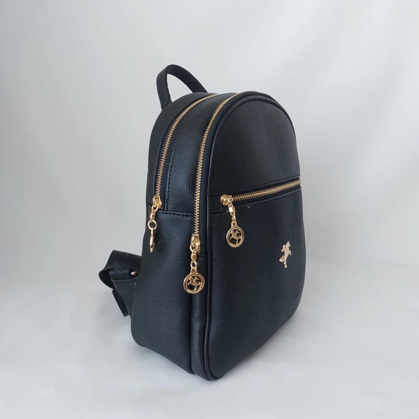 NS1287 Model Nas Bag Siyah Renk Kadın Sırt Çantası - 2