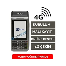 İNPOS  M530 4G Yazar Kasa Pos Temassız ve Qr Özellikli + Kurulum