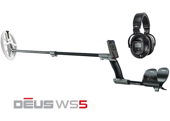 XP DEUS Metal Dedektör - Ana Kontrol Ünitesi WS5 Kablosuz Kulaklık 24x13cm HF Başlık ile - 2