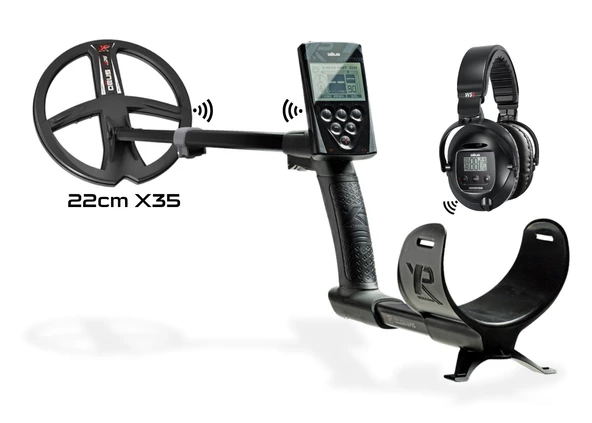 XP DEUS Metal Dedektör - Ana Kontrol Ünitesi WS5 Kablosuz Kulaklık 22cm X35 Başlık ile