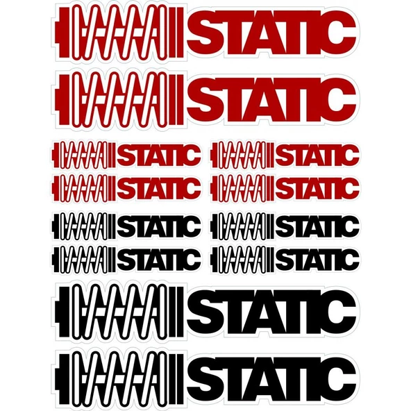 Static A4 Sticker Seti 12 Parça