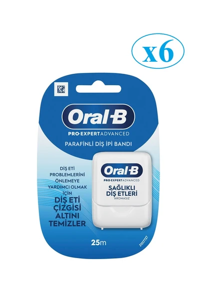 Oral-B Diş İpi Pro-Expert Advanced Sağlıklı Diş Etleri 25m 6 Adet
