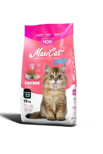 Maxicat Kitten Tavuklu Yavru Kedi Maması 15kg