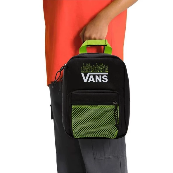 Vans New Skool Termal Beslenme Çantası Siyah Yeşil - 4