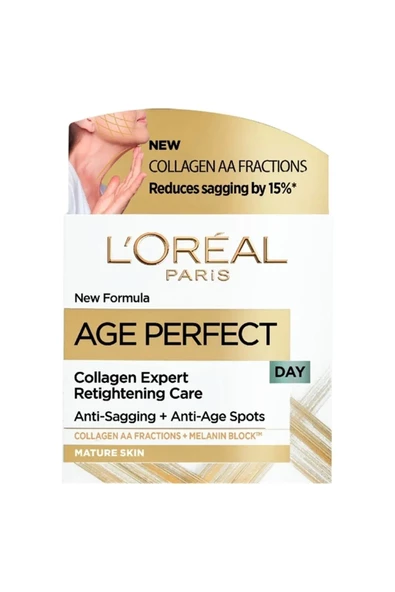 L'Oreal Paris Kolajenli Yaşlanma karşıtı Gündüz Bakım Kremi - Age Perfect 50 ml