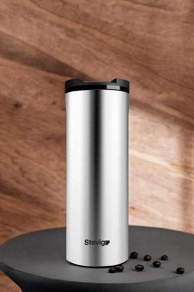 Stevig 2 Go Paslanmaz Çelik Termos Bardak 400 Ml Travel Mug Inox ST-200