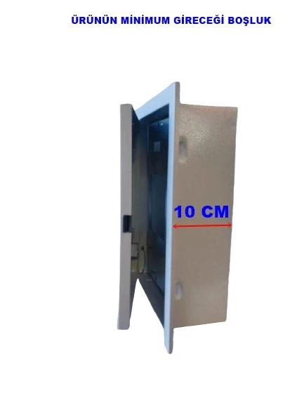 AKÖZ 1 Monofaze Sayaçlı 6 Otomatlı Sıva Altı Pano (Sac) 102 - 3