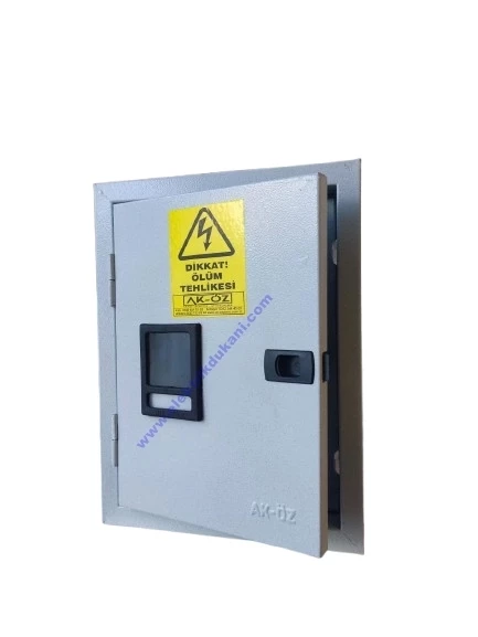 AKÖZ 1 Monofaze Sayaçlı 6 Otomatlı Sıva Altı Pano (Sac) 102
