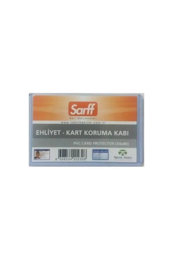 SARFF Kimlik-ehliyet Kabı 100 Lü (1 Paket 100 Adet)