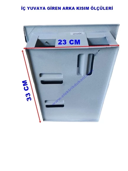 AKÖZ 1 Monofaze Sayaçlı 6 Otomatlı Sıva Altı Pano (Sac) 102 - 4
