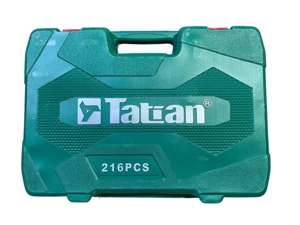 Tatian Profesyonel Lokma Takımı 72 Diş Eğik Cırcır 216 Parça