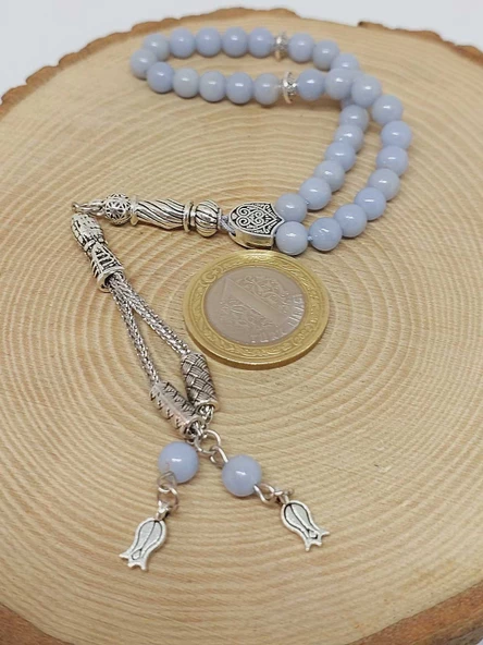 Angelit Taşı 33lük Tesbih 6mm (3926) - Resim 6