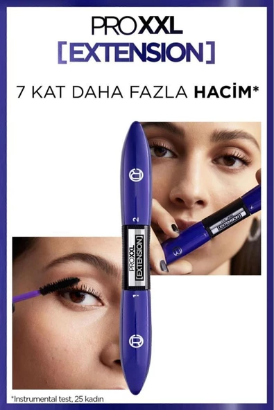 L'oréal Paris Pro Xxl Extension Çift Taraflı Maskara - Uzunluk Etkisi 3600524031107 - 7