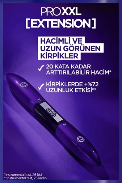 L'oréal Paris Pro Xxl Extension Çift Taraflı Maskara - Uzunluk Etkisi 3600524031107 - 4
