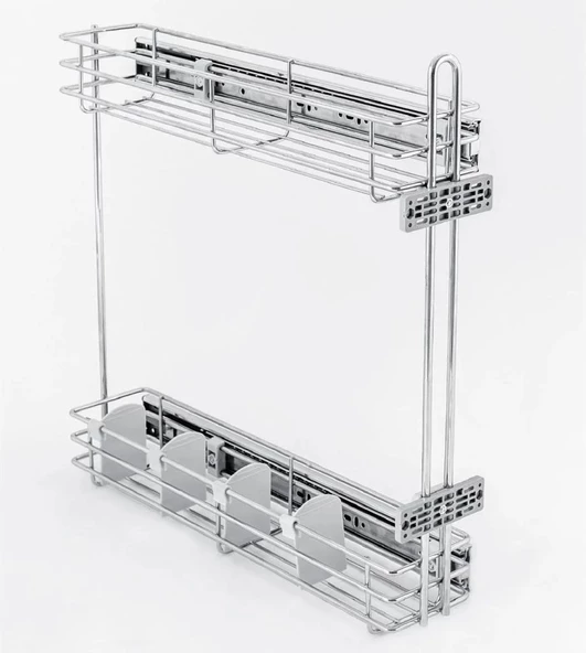 Çağdaş Moderno Frenli Teleskopik Yandan Raylı Şişelik 20 cm TA28