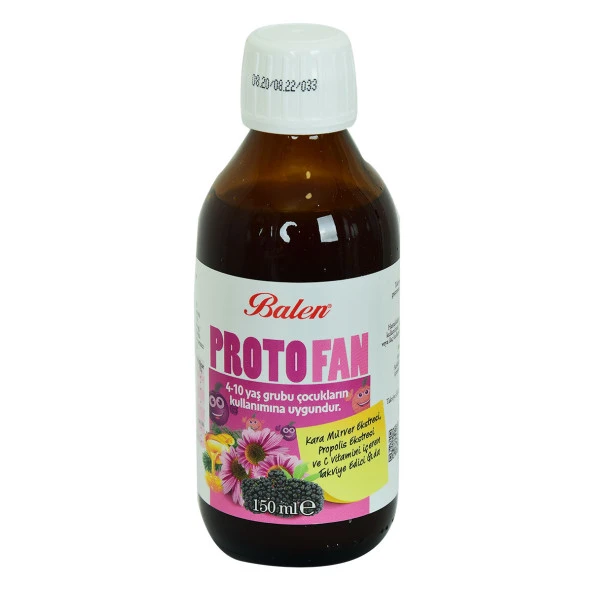 Balen ProtoFan Kara Mürver Propolis Ekstratlı C Vitaminli Takviye Edici Gıda 150 ML