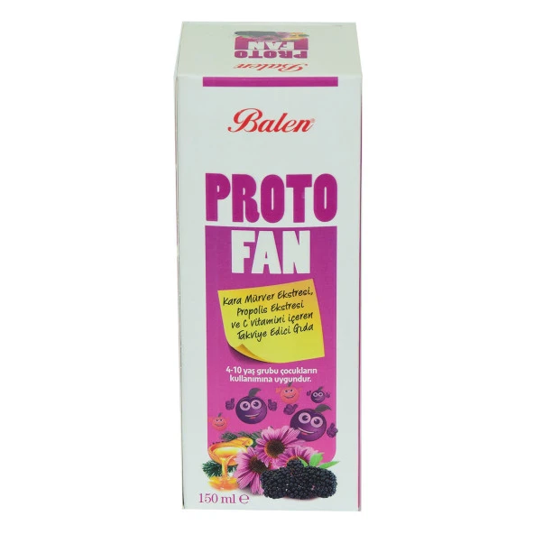 ProtoFan Kara Mürver Propolis Ekstratlı C Vitaminli Takviye Edici Gıda 150 ML - 2