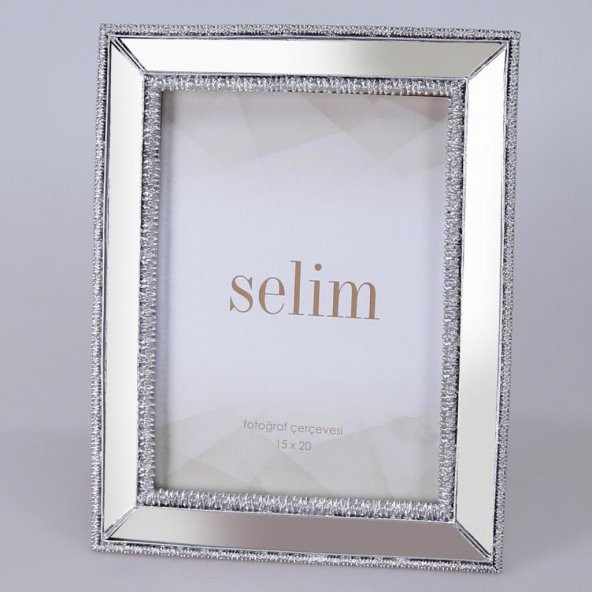 Selim Dekor Elsira 15x20 Aynalı Çerçeve Gümüş