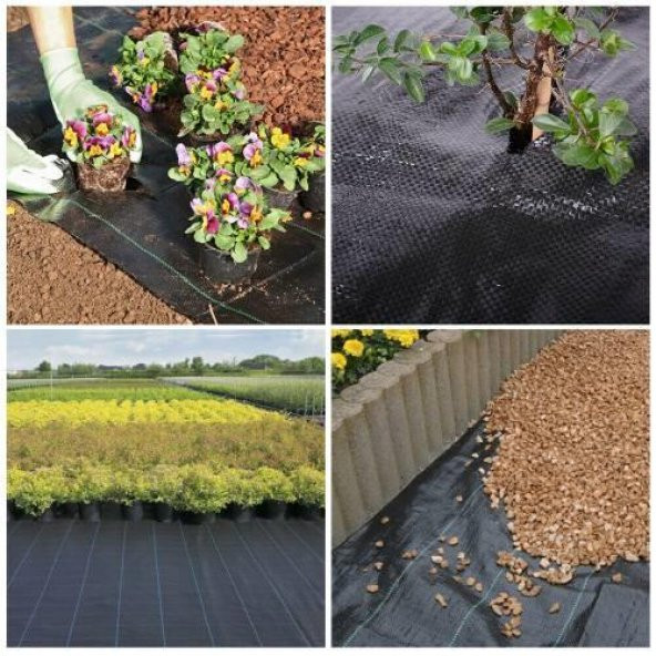 1X100 METRE SULZER KUMAŞ TABAN ÖRTÜSÜ JÜT BLUEBERRY PEYZAJ UYGULAMA ÖRTÜSÜ MULCH NAYLONU - 2