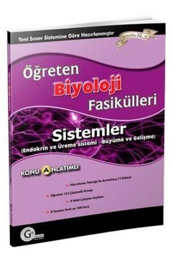 Öğreten Biyoloji Fasikülleri - Sistemler Endokrin ve Üreme Sistemi Büyüme ve Gelişme Gür Yayınları