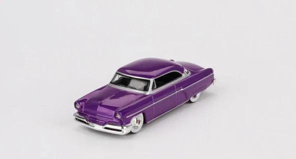 Mini GT 757 Lincoln Capri Hot Rod 1954 Purple Metallic LHD Model Araba