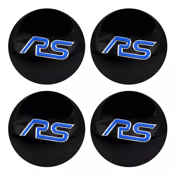 FORD RS LOGOLU 56 MM JANT GÖBEK DAMLA STICKER(MAVİ) - 2