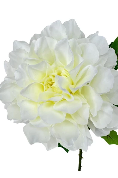 Nettenevime Yapay Çiçek Krizantem Beyaz Tek Dal Tomurcuklu 65*17cm Kumaş Çiçek Uzun Dal - 4