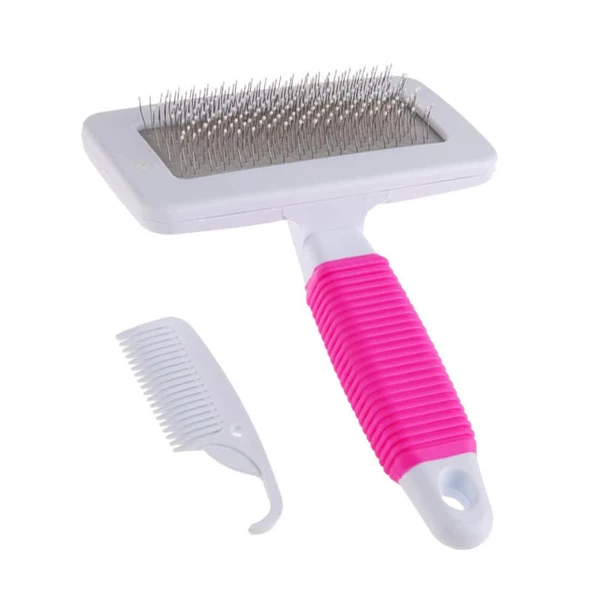 Pet Pretty Silikon Saplı Kedi Köpek Tarama Fırçası Boncuk Uçlu 14 cm