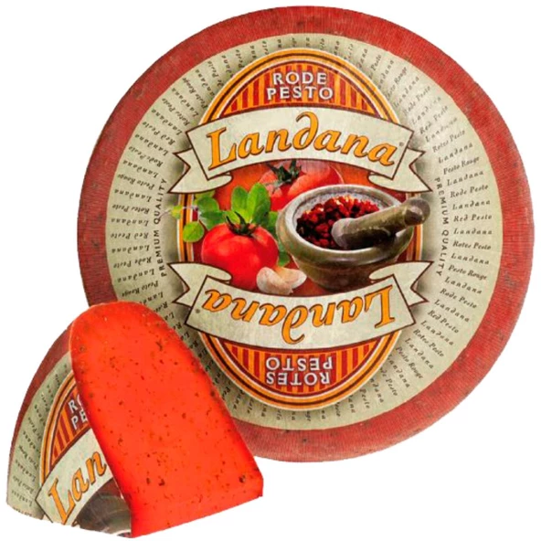Landana İthal Gouda Peyniri Taze Fesleğenli Kırmızı Gouda 250 g e