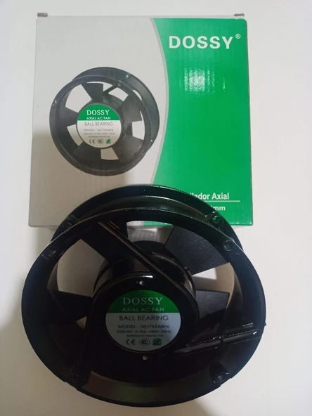 DOSSY Rulmanlı Devirli Aksial Fan Yuvatlak 170x170 - 2