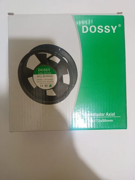 DOSSY Rulmanlı Devirli Aksial Fan Yuvatlak 170x170 - 3