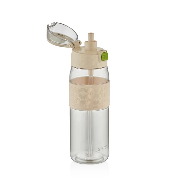 Shotay Çocuk Su Matarası Tritan Pipetli Krem 800Ml - 2