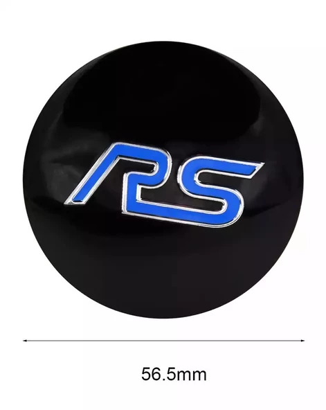 FORD RS LOGOLU 56 MM JANT GÖBEK DAMLA STICKER(MAVİ) - 3