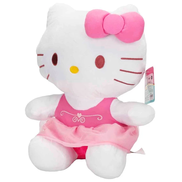 Hello Kitty Fiyonklu Peluş 36 cm Pembe - Uyku Ve Oyun Arkadaşı Peluş Oyuncak - 2