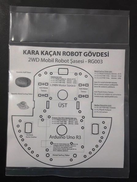 Kara Kaçan - Robot Platformu Gövdesi - Resim 4