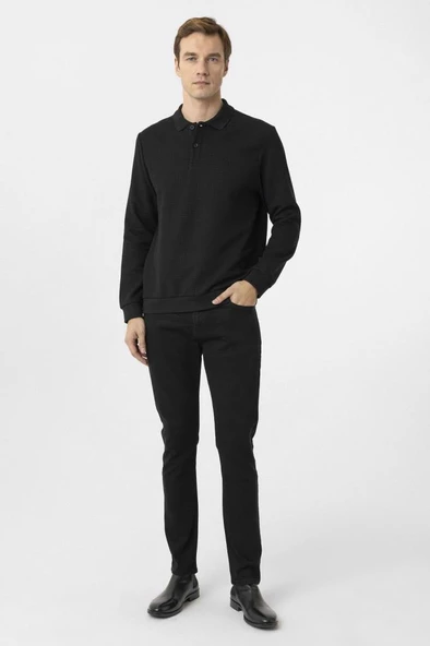Hipatu Süvari Polo Yaka Waffle Sweat - 3