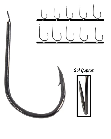 Hayabusa HFKS 130 Kısa Pala Dövme Çupra İğnesi 15li Paket Black Nikel  5/0